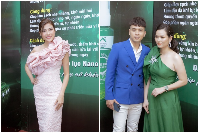 Ca sĩ Hồ Quang Hiếu, diễn viên Thúy Diễm dự sự kiện ra mắt sản phẩm mới của Green Family Development