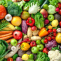 Assortment of  fresh fruits and vegetables